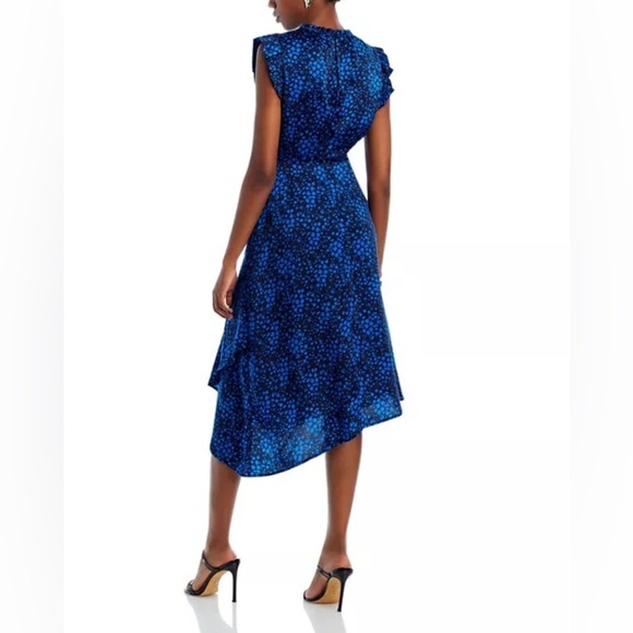 AQUA Flutter Sleeve Asymmetrical Dress - Picture 2 of 13